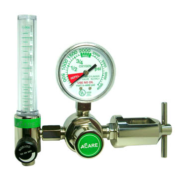 ACARE OXYGEN REGULATOR  PIN INDEX - ROTARY CGA870 INLET